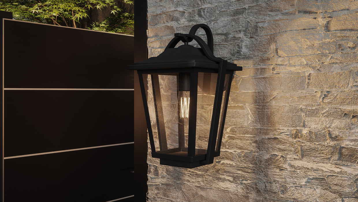 Quoizel DRS8411EK One Light Outdoor Wall Lantern, Earth Black