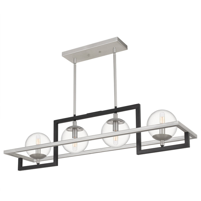 Quoizel KAN440EK Four Light Island Chandelier, Earth Black