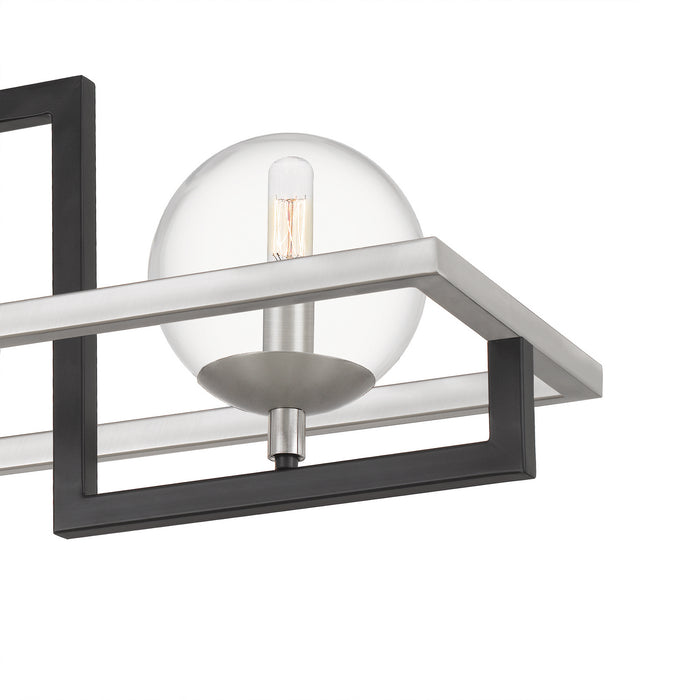 Quoizel KAN440EK Four Light Island Chandelier, Earth Black