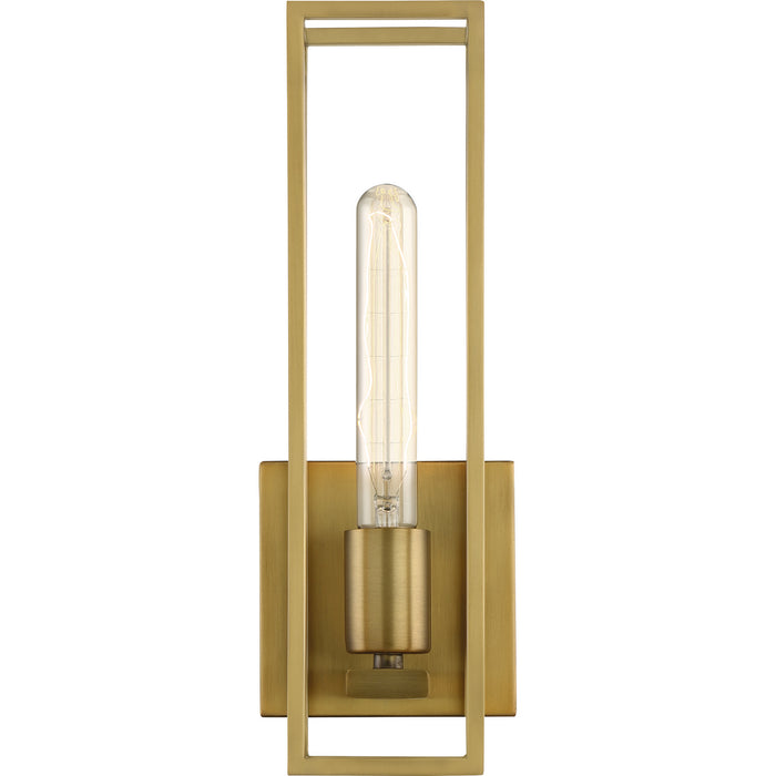 Quoizel LGN8605WS One Light Bath, Weathered Brass