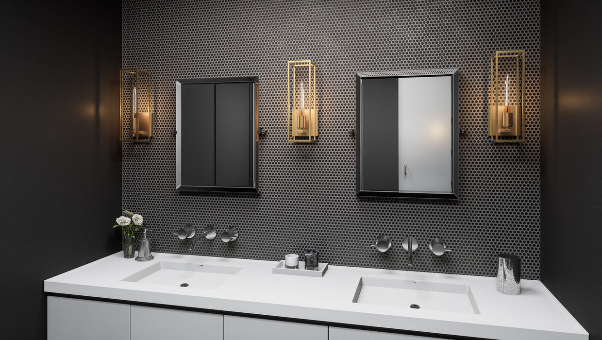 Quoizel LGN8605WS One Light Bath, Weathered Brass