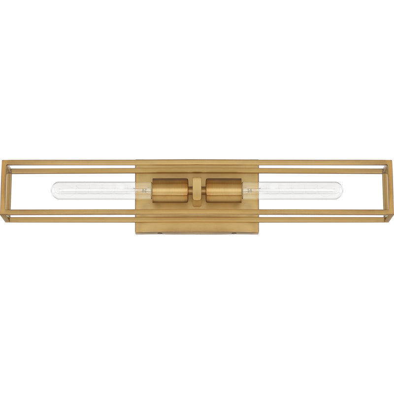 Quoizel LGN8624WS Two Light Bath, Weathered Brass