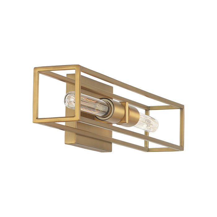 Quoizel LGN8624WS Two Light Bath, Weathered Brass