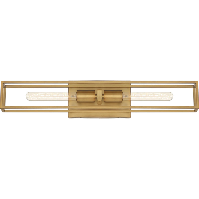 Quoizel LGN8624WS Two Light Bath, Weathered Brass