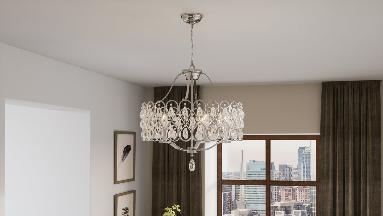 Quoizel LUL5022C Five Light Chandelier, Polished Chrome