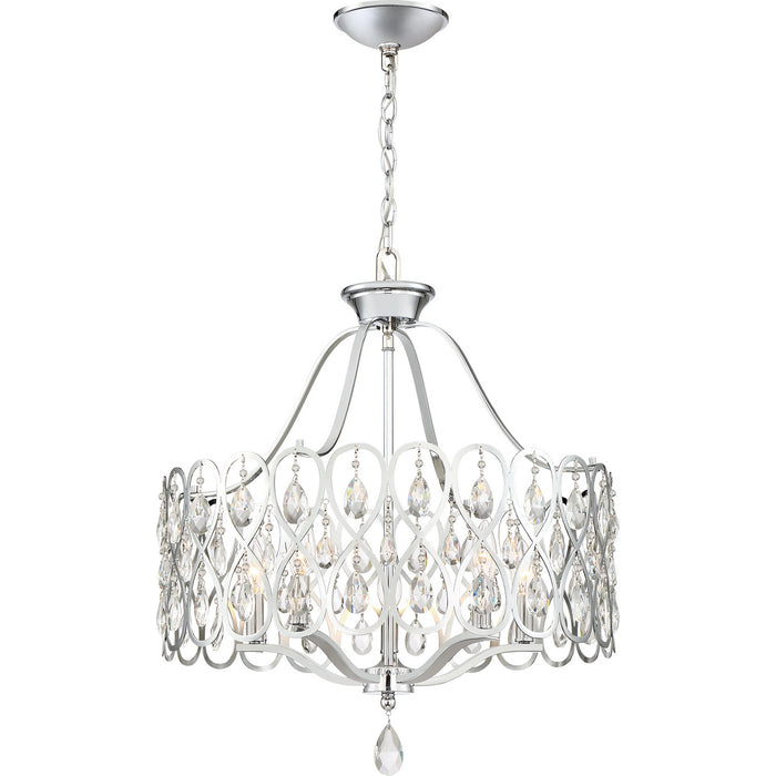 Quoizel LUL5022C Five Light Chandelier, Polished Chrome