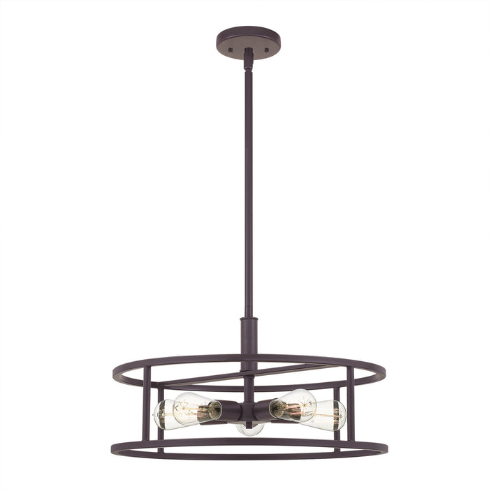 Quoizel NHR2820WT Five Light Pendant, Western Bronze
