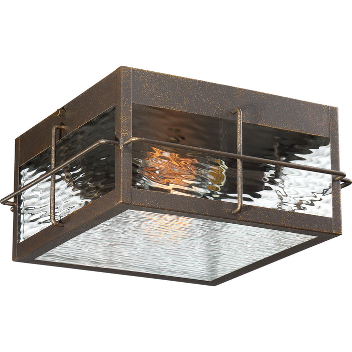 Quoizel WAR1612GZ Two Light Outdoor Flushmount, Gilded Bronze