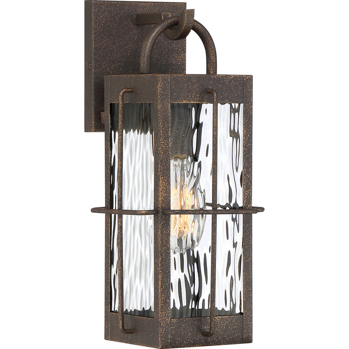 Quoizel WAR8406GZ One Light Outdoor Wall Lantern, Gilded Bronze