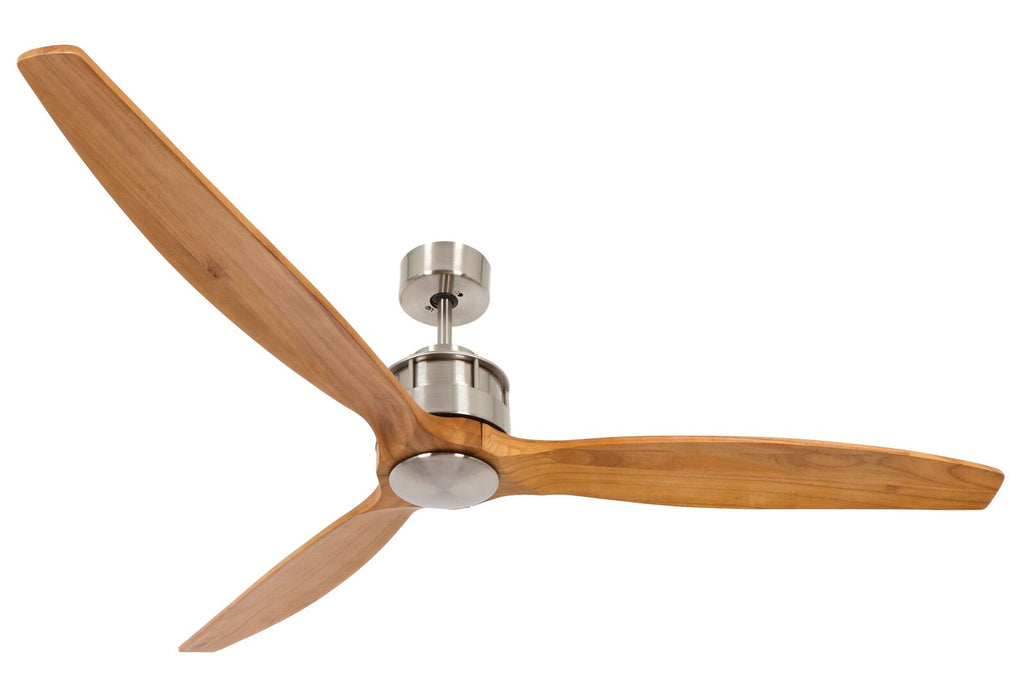 Beacon Lighting 210506010 60``Ceiling Fan, Brushed Chrome and Teak