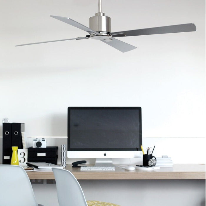 Beacon Lighting 210520010 52``Ceiling Fan, Brushed Chrome and Silver