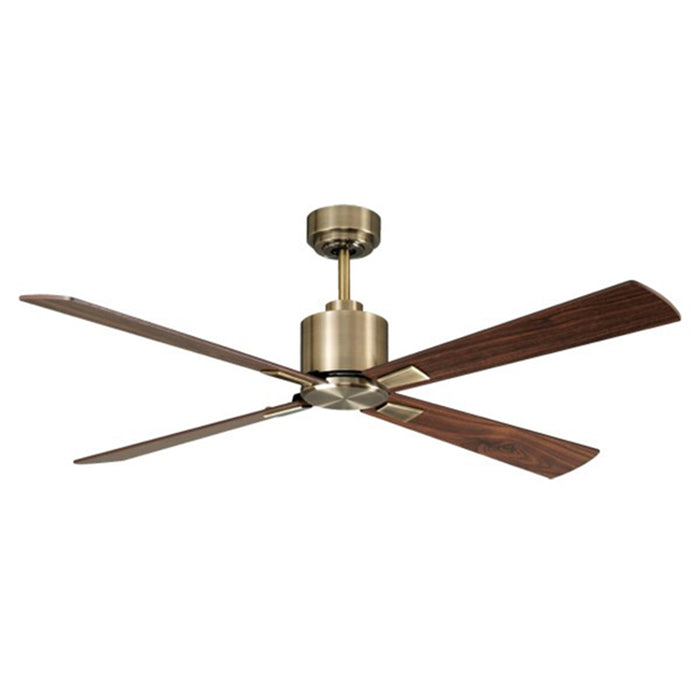 Beacon Lighting 210522010 52``Ceiling Fan, Antique Brass and Walnut