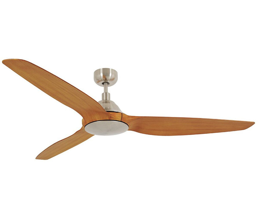 Beacon Lighting 211010010 60``Ceiling Fan, Brushed Chrome/Teak