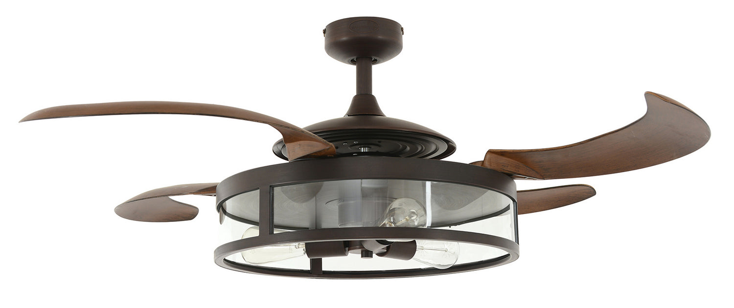 Beacon Lighting 212925010 48``Ceiling Fan, Oil Rubbed Bronze and Dark Koa