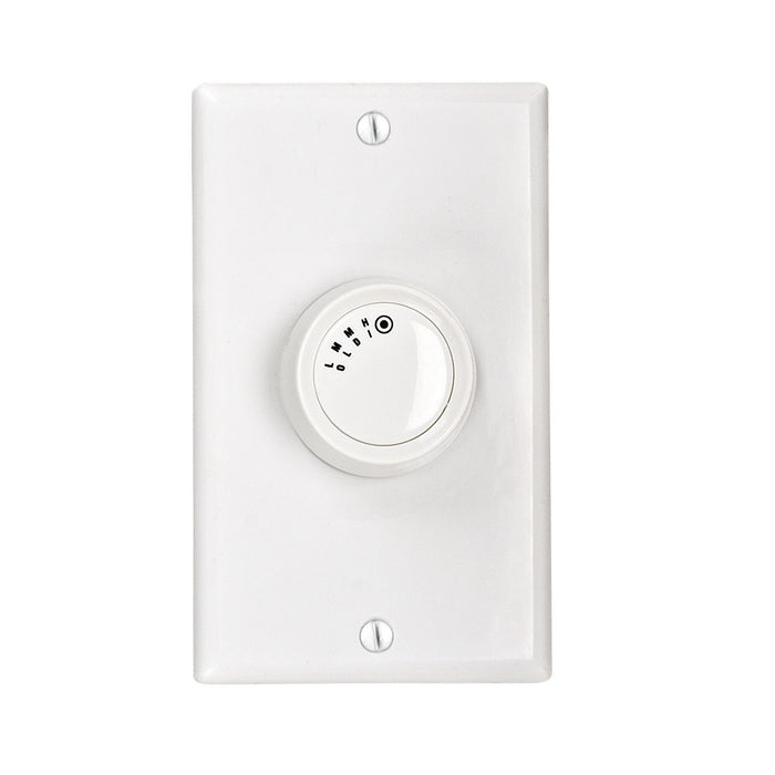 Craftmade CM-4SDH-5 4 Speed Rotary Dial Fan Control, White