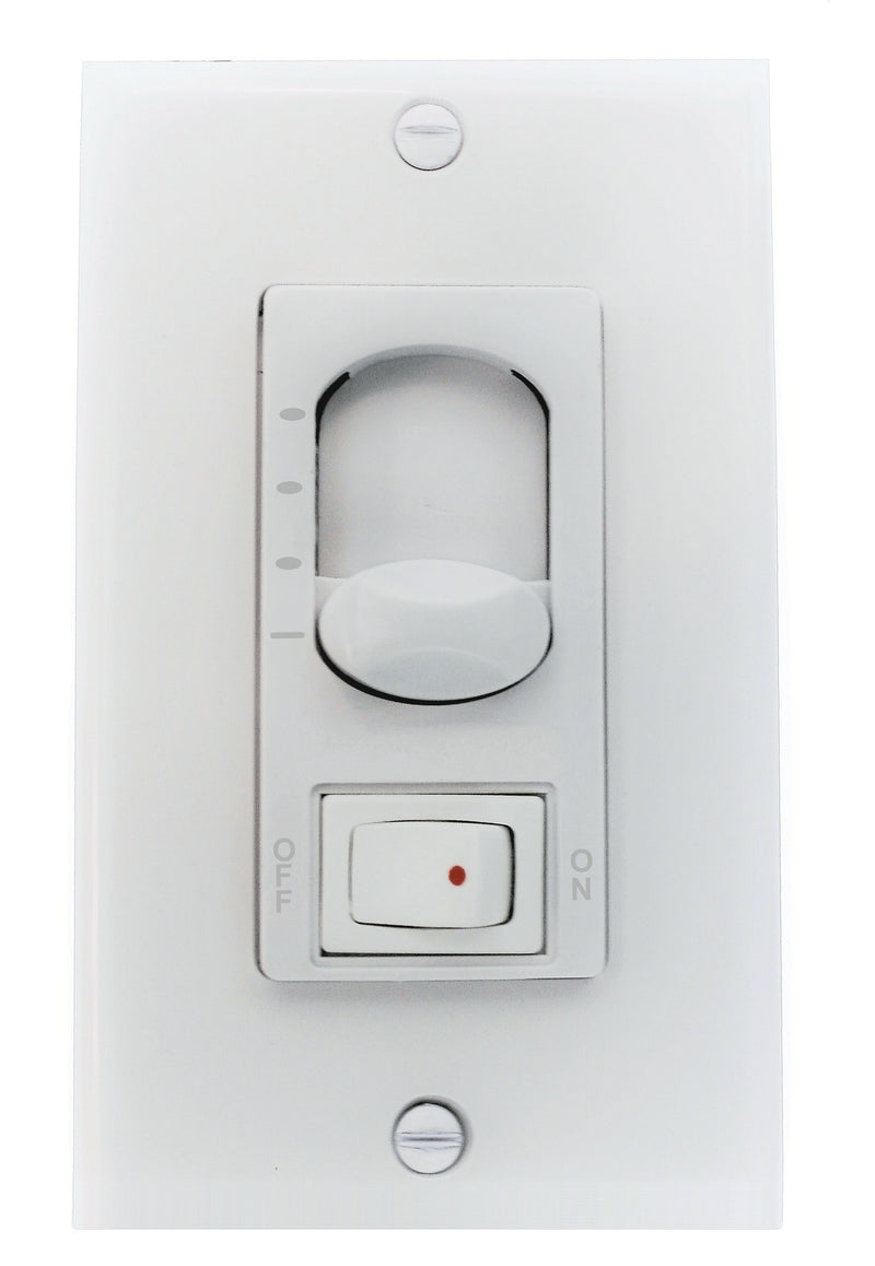 Craftmade CM-8W 3 Speed Fan/ On-Off Light Control, White