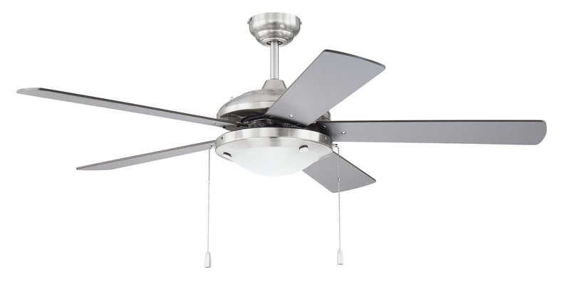 Craftmade NIK52BNK5 52"Ceiling Fan, Brushed Polished Nickel