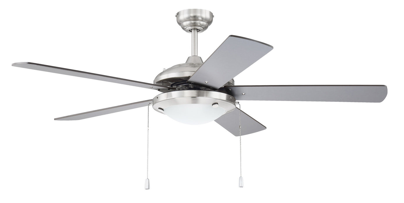 Craftmade NIK52BNK5 52"Ceiling Fan, Brushed Polished Nickel