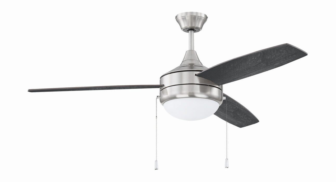 Craftmade PHA52BNK3-BNGW 52"Ceiling Fan, Brushed Polished Nickel