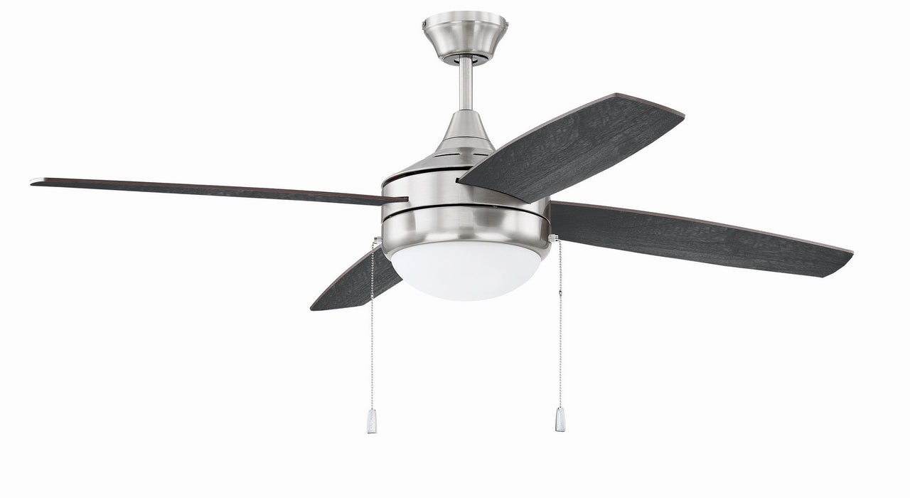 Craftmade PHA52BNK4-BNGW 52"Ceiling Fan, Brushed Polished Nickel