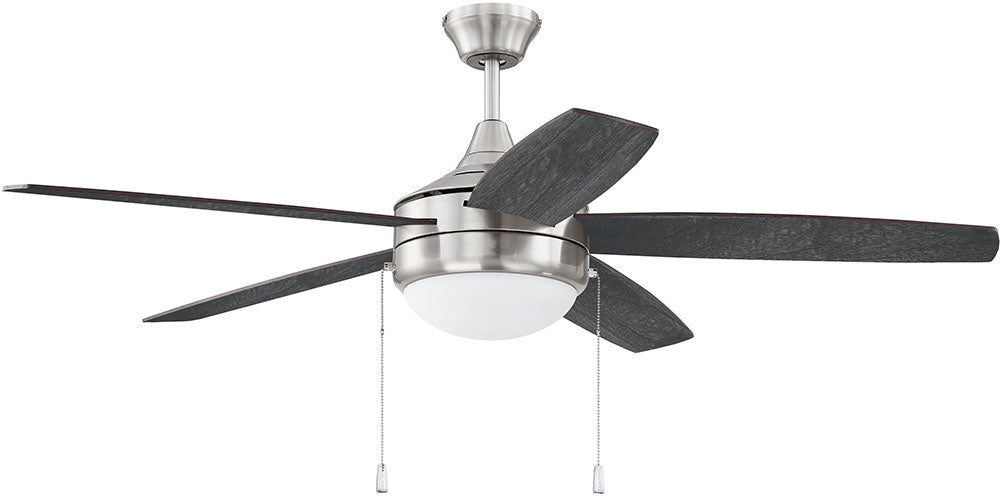 Craftmade PHA52BNK5-BNGW 52"Ceiling Fan, Brushed Polished Nickel