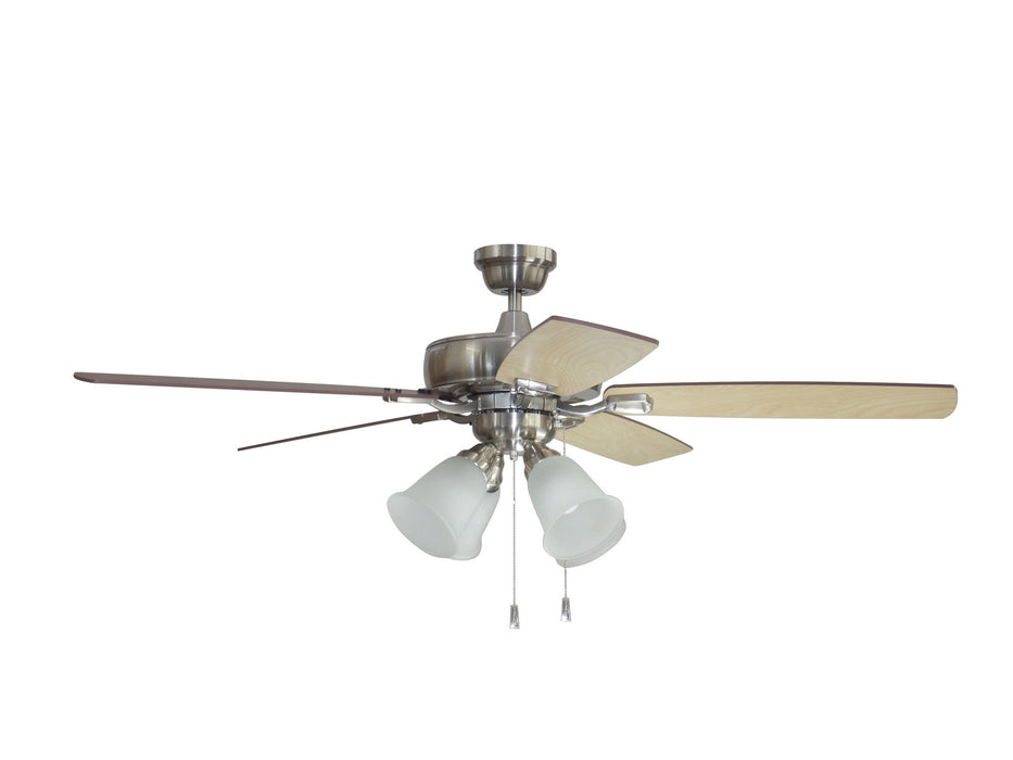 Craftmade TCE52BNK5C4 52"Ceiling Fan, Brushed Polished Nickel