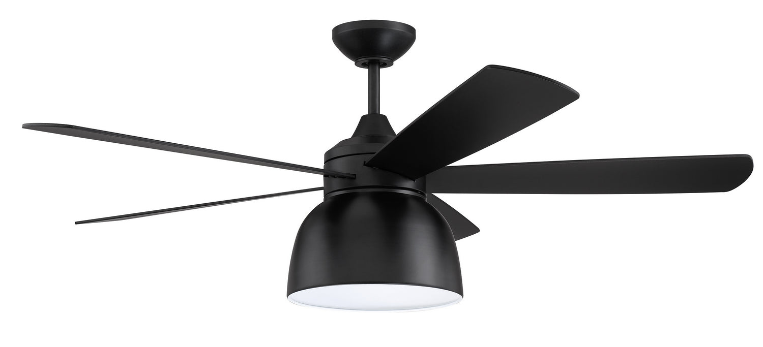 Craftmade VEN52FB5 52"Ceiling Fan, Flat Black
