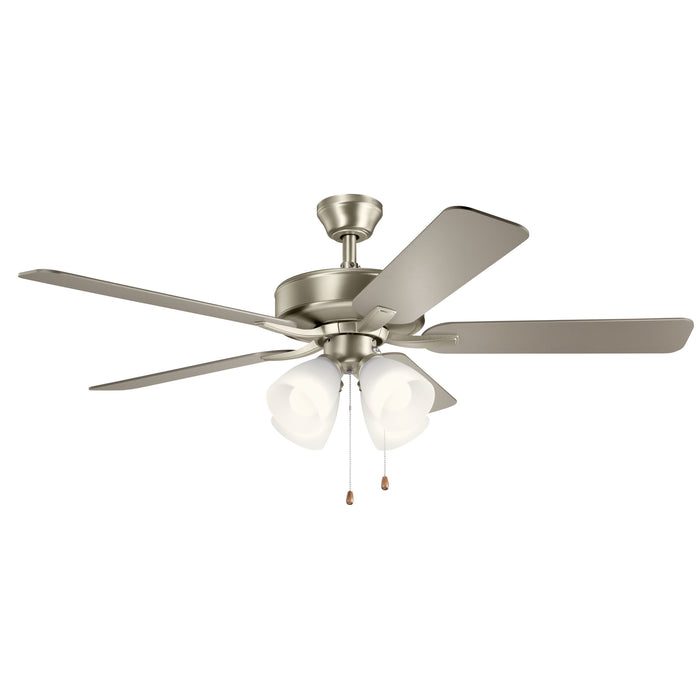 Kichler 330016NI 52" Ceiling Fan, Brushed Nickel
