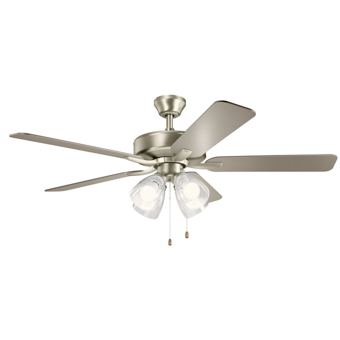 Kichler 330016NIS 52" Ceiling Fan, Brushed Nickel