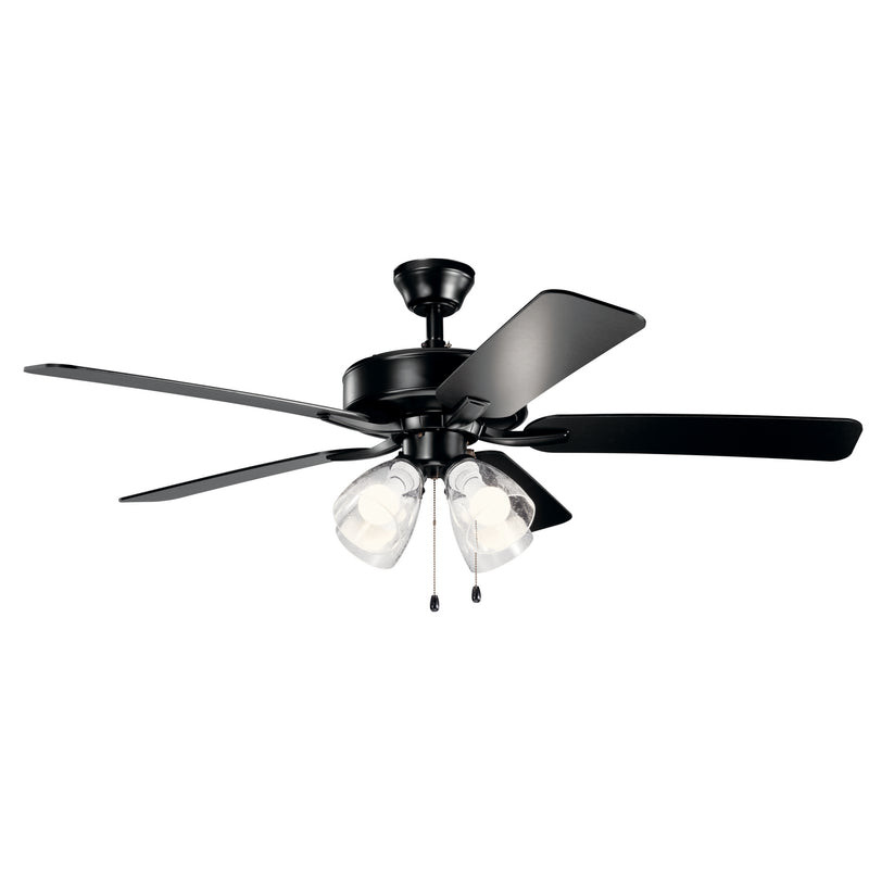 Kichler 330016SBKS 52" Ceiling Fan, Satin Black