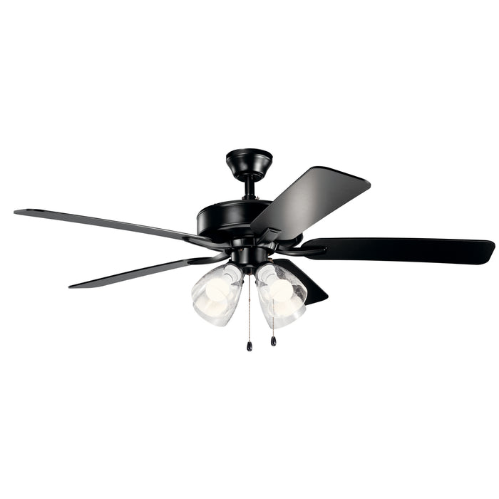 Kichler 330016SBKS 52" Ceiling Fan, Satin Black