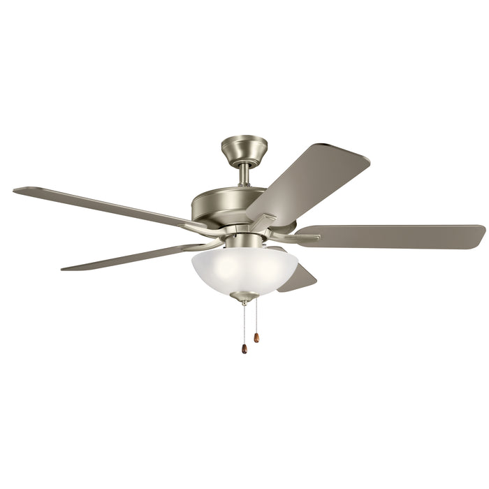 Kichler 330017NI 52" Ceiling Fan, Brushed Nickel