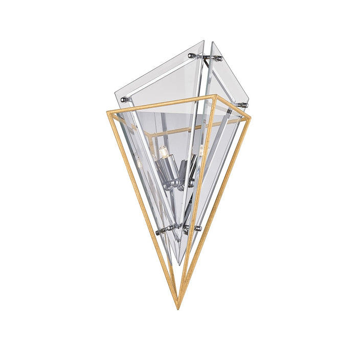 Troy Lighting B7141 Two Light Wall Sconce, Gold Leaf