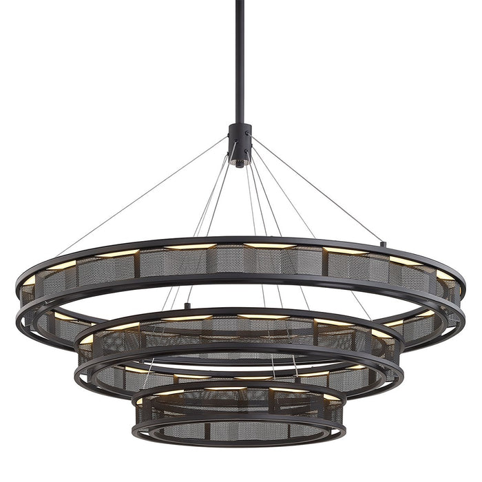 Troy Lighting F6866-SFB LED Chandelier, Soft Off Black