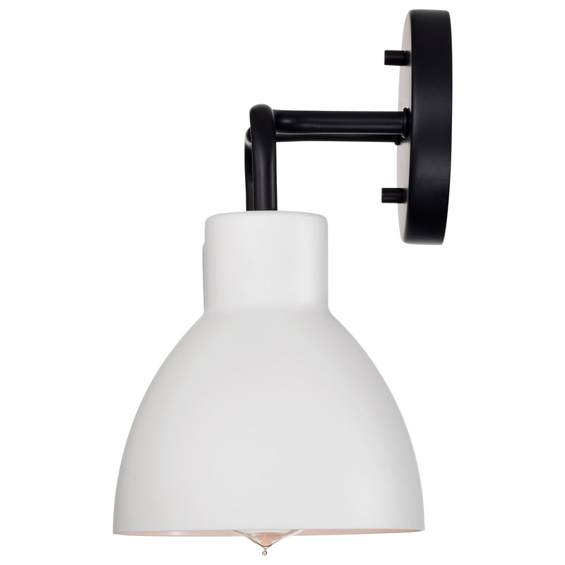 Nuvo Lighting 60-6785 Two Light Vanity, Matte Black / Matte White