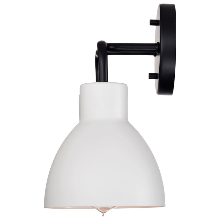 Nuvo Lighting 60-6785 Two Light Vanity, Matte Black / Matte White