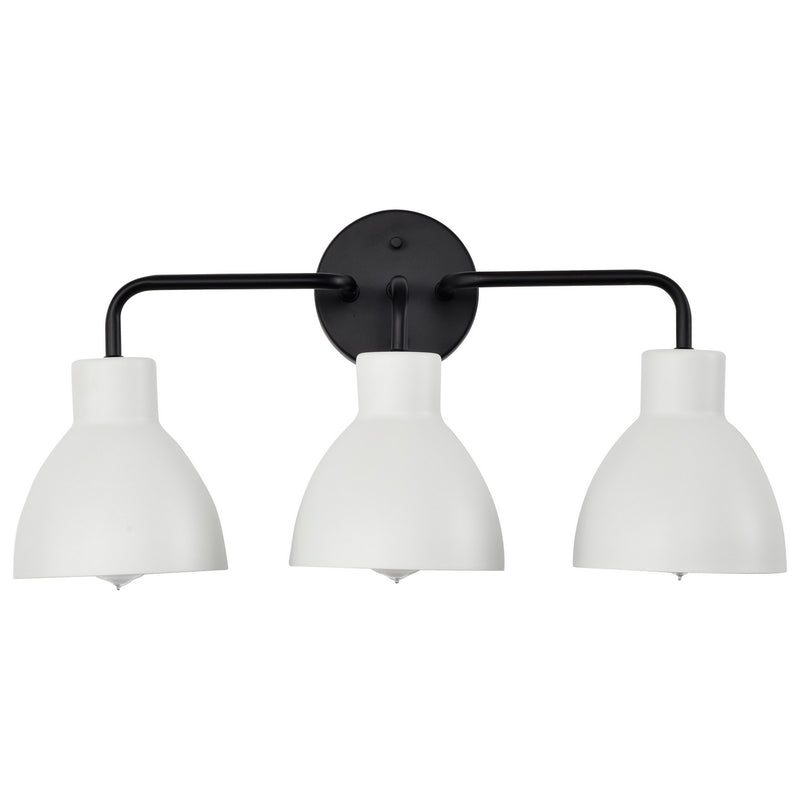 Nuvo Lighting 60-6786 Three Light Vanity, Matte Black