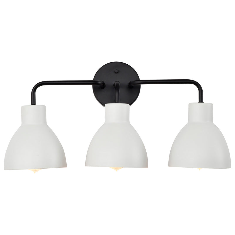 Nuvo Lighting 60-6786 Three Light Vanity, Matte Black