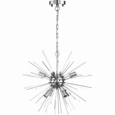 Nuvo Lighting 60-6993 Eight Light Chandelier, Polished Nickel