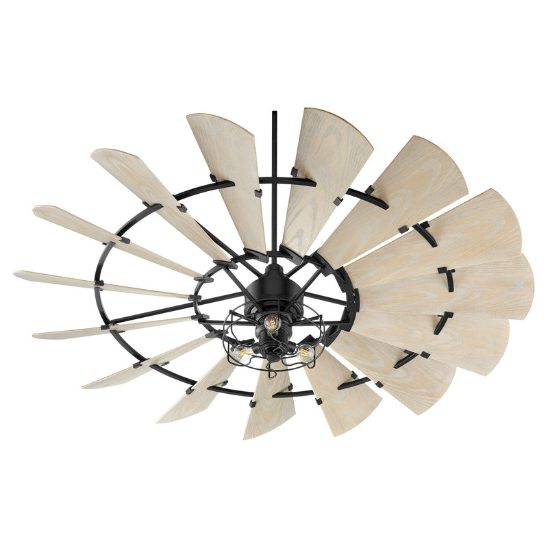 Quorum 197215-69 72"Patio Fan, Textured Black