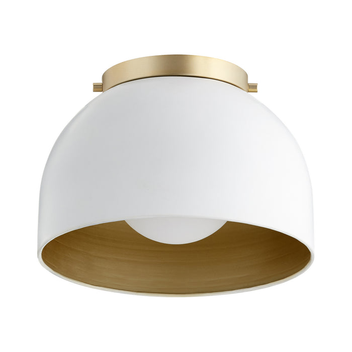 Quorum 3004-11-8 One Light Ceiling Mount, Studio White
