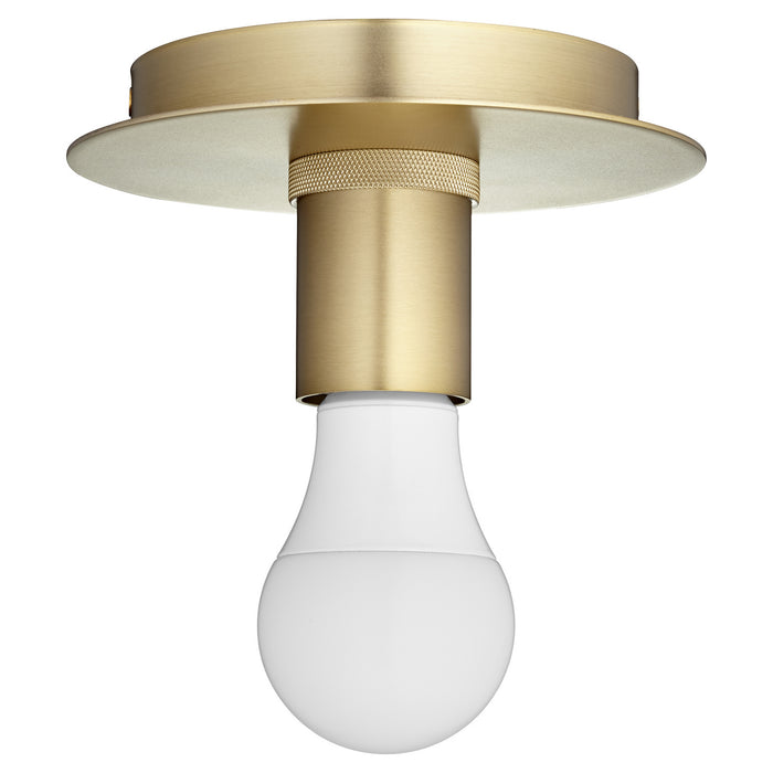 Quorum 322-80 One Light Ceiling Mount, Aged Brass