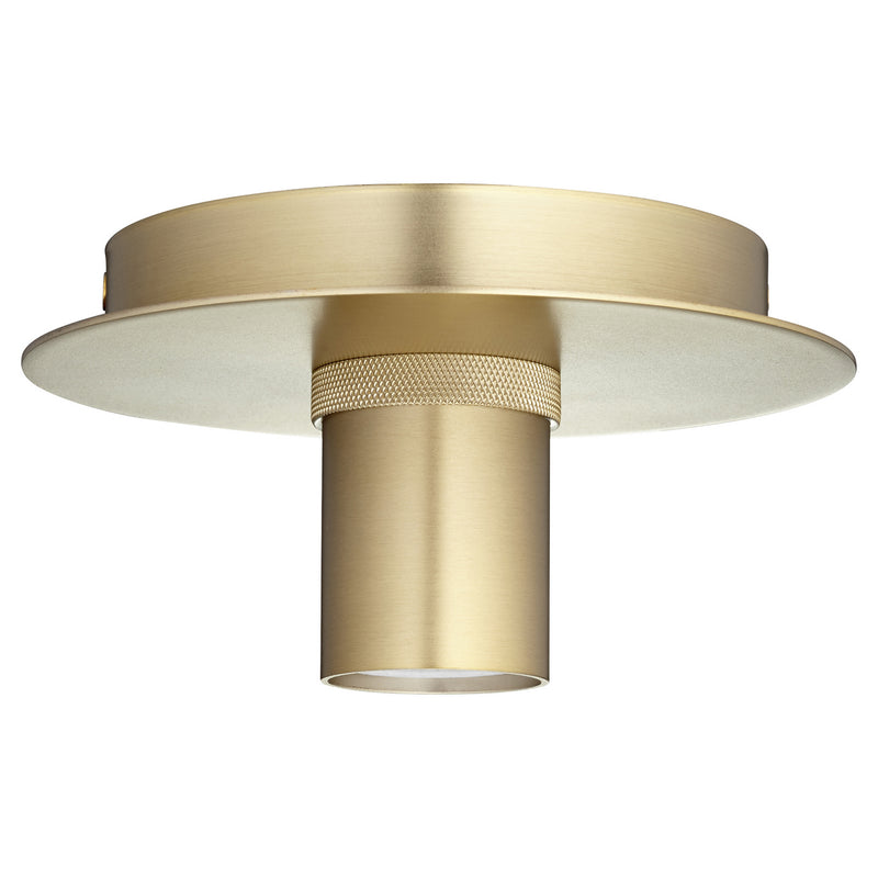 Quorum 322-80 One Light Ceiling Mount, Aged Brass