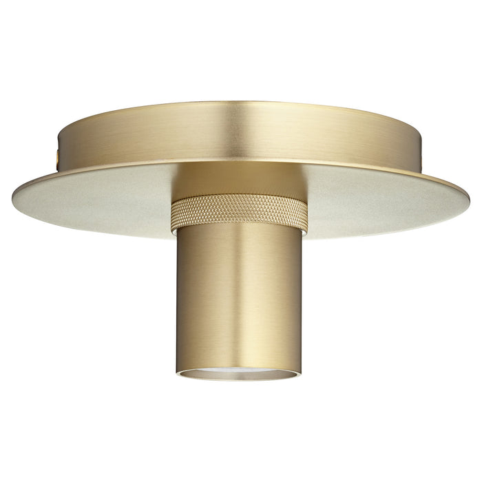 Quorum 322-80 One Light Ceiling Mount, Aged Brass