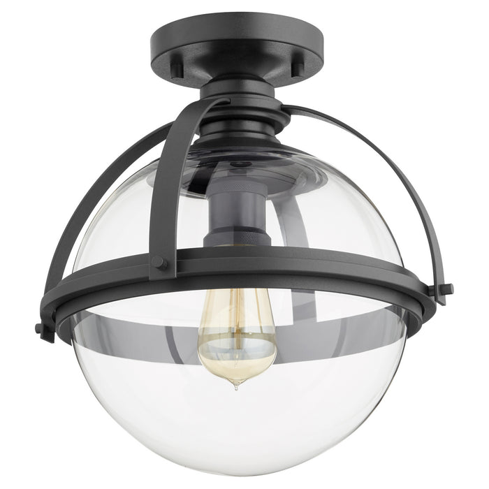 Quorum 38-13-69 One Light Ceiling Mount, Textured Black