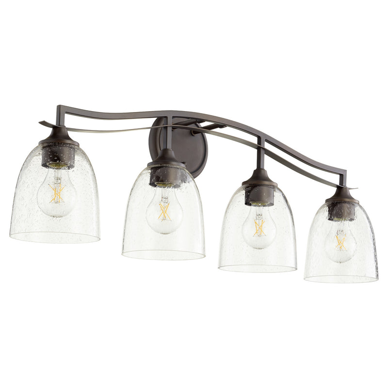 Quorum 5027-4-286 Four Light Vanity, Oiled Bronze