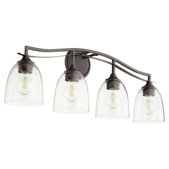 Quorum 5027-4-286 Four Light Vanity, Oiled Bronze