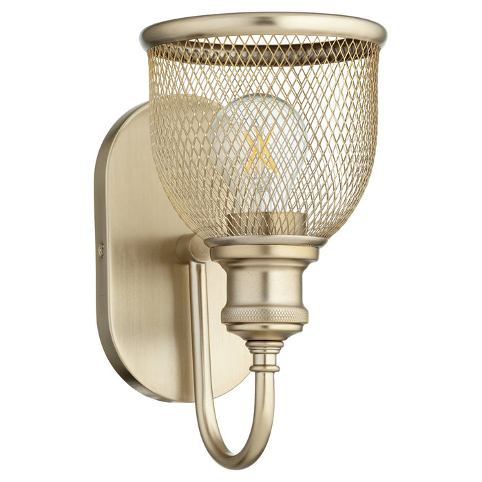 Quorum 5212-1-80 One Light Wall Mount, Aged Brass