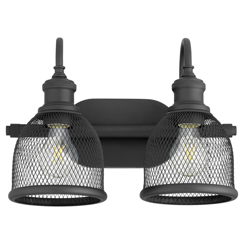Quorum 5212-2-69 Two Light Vanity, Textured Black