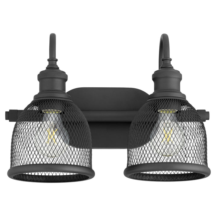 Quorum 5212-2-69 Two Light Vanity, Textured Black